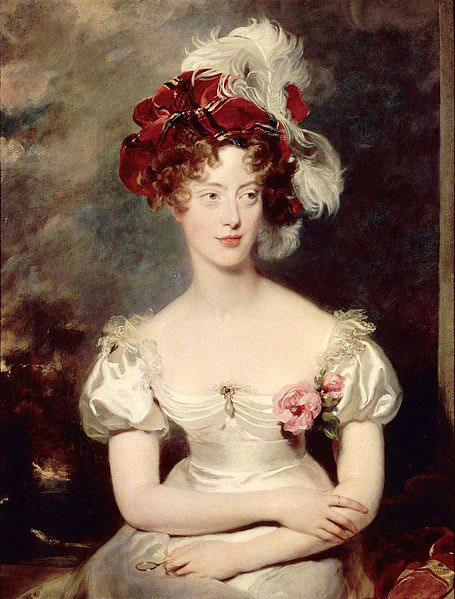 Sir Thomas Lawrence Portrait of Princess Caroline Ferdinande of Bourbon-Two Sicilies Duchess of Berry.